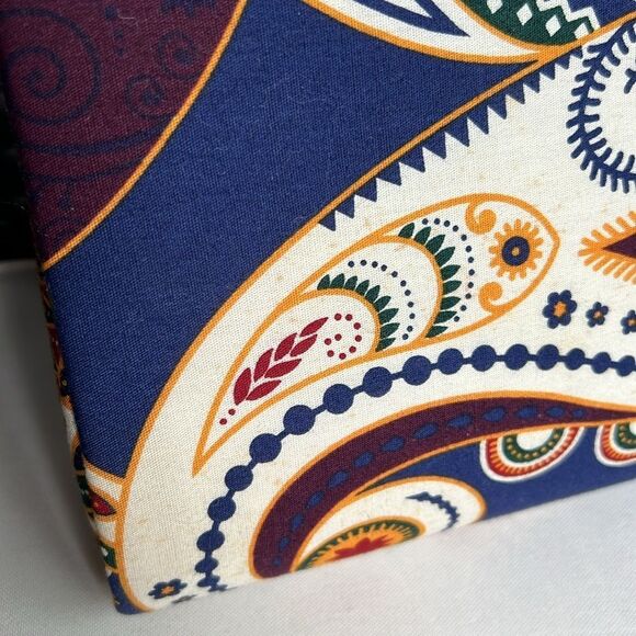 Ethnic African Print Cloth Colorful Paisley Clutch Bag - Picture 9 of 10